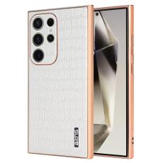 AZNS - AZNS Samsung Galaxy S23 Ultra Fodral Äkta läder - Vit