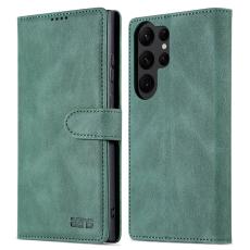 AZNS - AZNS Samsung Galaxy S23 Ultra Fodral PU Läder - Grön