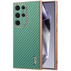 AZNS - AZNS Samsung Galaxy S23 Ultra Fodral PU + TPU - Grön