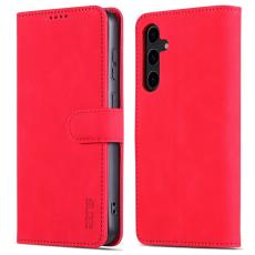 AZNS - AZNS Samsung Galaxy S24 FE Fodral PU L&auml;der - R&ouml;d