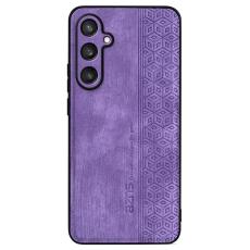 AZNS - AZNS Samsung Galaxy S24 FE Fodral Shockproof PU L&auml;der - Lila