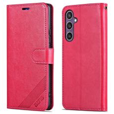 AZNS - AZNS Samsung Galaxy S24+ Fodral Anti-Scratch PU Läder - Röd