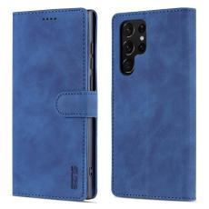AZNS - AZNS Samsung Galaxy S24 Ultra Fodral Äkta läder - Blå