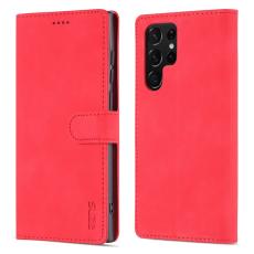 AZNS - AZNS Samsung Galaxy S24 Ultra Fodral Äkta läder - Röd