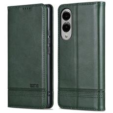 AZNS - AZNS Samsung Galaxy S25 Edge Fodral Äkta läder - Grön