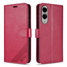 AZNS - AZNS Samsung Galaxy S25 Edge Fodral Anti-Scratch PU Läder - Röd