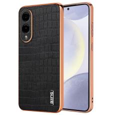 AZNS - AZNS Samsung Galaxy S25 Edge Fodral Electroplating PU + TPU - Svart