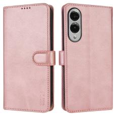 AZNS - AZNS Samsung Galaxy S25 Edge Fodral PU Läder - Rose Gold