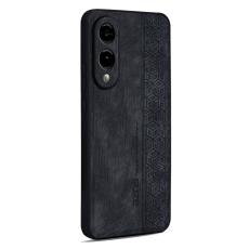 AZNS - AZNS Samsung Galaxy S25 Edge Fodral PU Läder - Svart