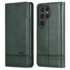 AZNS - AZNS Samsung Galaxy S25 Ultra Fodral Äkta läder - Grön