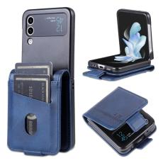 AZNS - AZNS Samsung Galaxy Z Flip3 5G Fodral Äkta läder - Blå