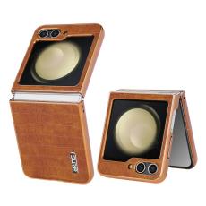 AZNS - AZNS Samsung Galaxy Z Flip5 Fodral Crocodile PU+PC - Brun