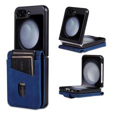 AZNS - AZNS Samsung Galaxy Z Flip7 FE Fodral Äkta läder - Blå