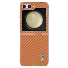 AZNS - AZNS Samsung Galaxy Z Flip7 FE Fodral Electroplating PU+PC - Brun