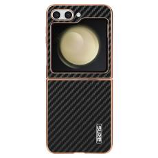 AZNS - AZNS Samsung Galaxy Z Flip7 FE Fodral - Elektropläterad Kolfiber - Svart