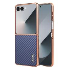 AZNS - AZNS Samsung Galaxy Z Flip7 Fodral Electroplating PU+PC - Blå