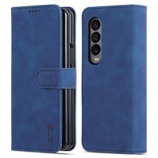 AZNS - AZNS Samsung Galaxy Z Fold4 Fodral PU Läder - Blå