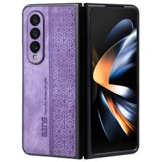 AZNS - AZNS Samsung Galaxy Z Fold4 Fodral PU Läder - Lila