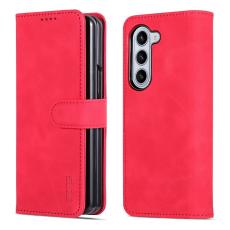 AZNS - AZNS Samsung Galaxy Z Fold5 Fodral Wallet PU Läder - Röd