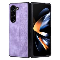 AZNS - AZNS Samsung Galaxy Z Fold6 Fodral PU L&auml;der - Lila
