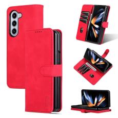 AZNS - AZNS Samsung Galaxy Z Fold6 Fodral PU L&auml;der - R&ouml;d