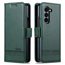 AZNS - AZNS Samsung Galaxy Z Fold6 Fodral Wallet PU Läder - Grön