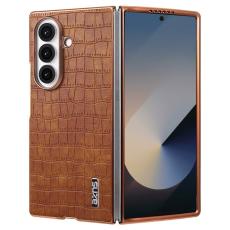 AZNS - AZNS Samsung Galaxy Z Fold7 Fodral Electroplating PU + PC - Brun