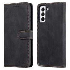 AZNS - AZNS Stand Wallet Samsung Galaxy S22 Fodral PU Läder - Svart