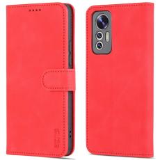 AZNS - AZNS Xiaomi 12 Lite 5G Fodral PU Läder - Röd