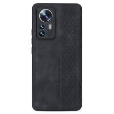 AZNS - AZNS Xiaomi 12 Lite 5G Fodral - PU Läder + TPU - Svart