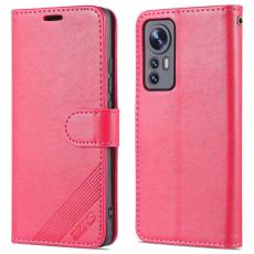 AZNS - AZNS Xiaomi 12 Lite Fodral i Texturerat Läder - Röd