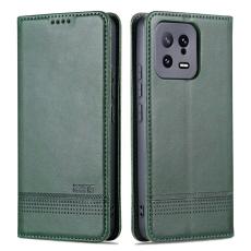 AZNS - AZNS Xiaomi 13 5G Flip Fodral Äkta läder - Grön
