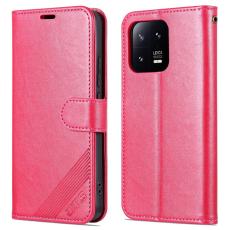 AZNS - AZNS Xiaomi 13 Pro 5G Fodral - Stöttålig PU-läder - Röd