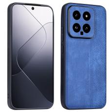 AZNS - AZNS Xiaomi 14 Fodral Imprinted PU Läder - Blå