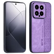 AZNS - AZNS Xiaomi 14 Fodral Imprinted PU Läder - Lila
