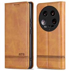 AZNS - AZNS Xiaomi 14 Ultra Fodral &Auml;kta l&auml;der - Brun
