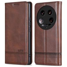 AZNS - AZNS Xiaomi 14 Ultra Fodral &Auml;kta l&auml;der - Kaffe