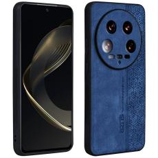 AZNS - AZNS Xiaomi 14 Ultra Fodral Äkta läder + TPU - Blå