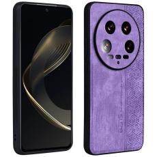 AZNS - AZNS Xiaomi 14 Ultra Fodral Äkta läder + TPU - Lila