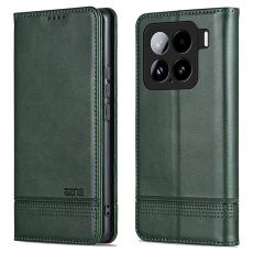 AZNS - AZNS Xiaomi 15 Fodral &Auml;kta l&auml;der Pl&aring;nboksfodral - Gr&ouml;n