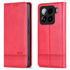 AZNS - AZNS Xiaomi 15 Fodral - &Auml;kta l&auml;der - R&ouml;d