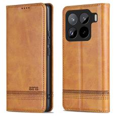 AZNS - AZNS Xiaomi 15 Pro Fodral &Auml;kta l&auml;der - Brun