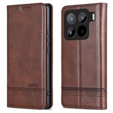 AZNS - AZNS Xiaomi 15 Pro Fodral &Auml;kta l&auml;der - Kaffe