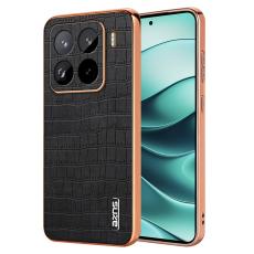 AZNS - AZNS Xiaomi 15 Pro Fodral Electroplating Krokodil PU+TPU - Svart
