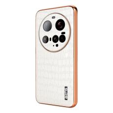 AZNS - AZNS Xiaomi 15 Ultra Fodral Electroplating Krokodil PU + TPU - Vit