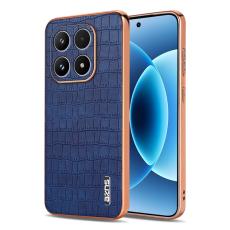 AZNS - AZNS Xiaomi 17 Fodral - Electroplating Krokodil PU + TPU - Blå