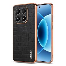 AZNS - AZNS Xiaomi 17 Fodral Electroplating Krokodil PU + TPU - Svart