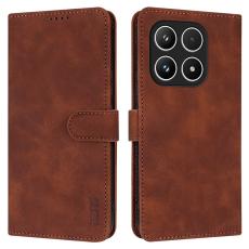 AZNS - AZNS Xiaomi 17 Fodral PU L&auml;der Pl&aring;nboksfodral - Brun