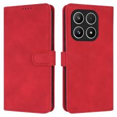 AZNS - AZNS Xiaomi 17 Fodral PU L&auml;der Pl&aring;nboksfodral - R&ouml;d