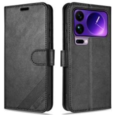 AZNS - AZNS Xiaomi 17 Pro Max Fodral Anti-Scratch PU L&auml;der - Svart